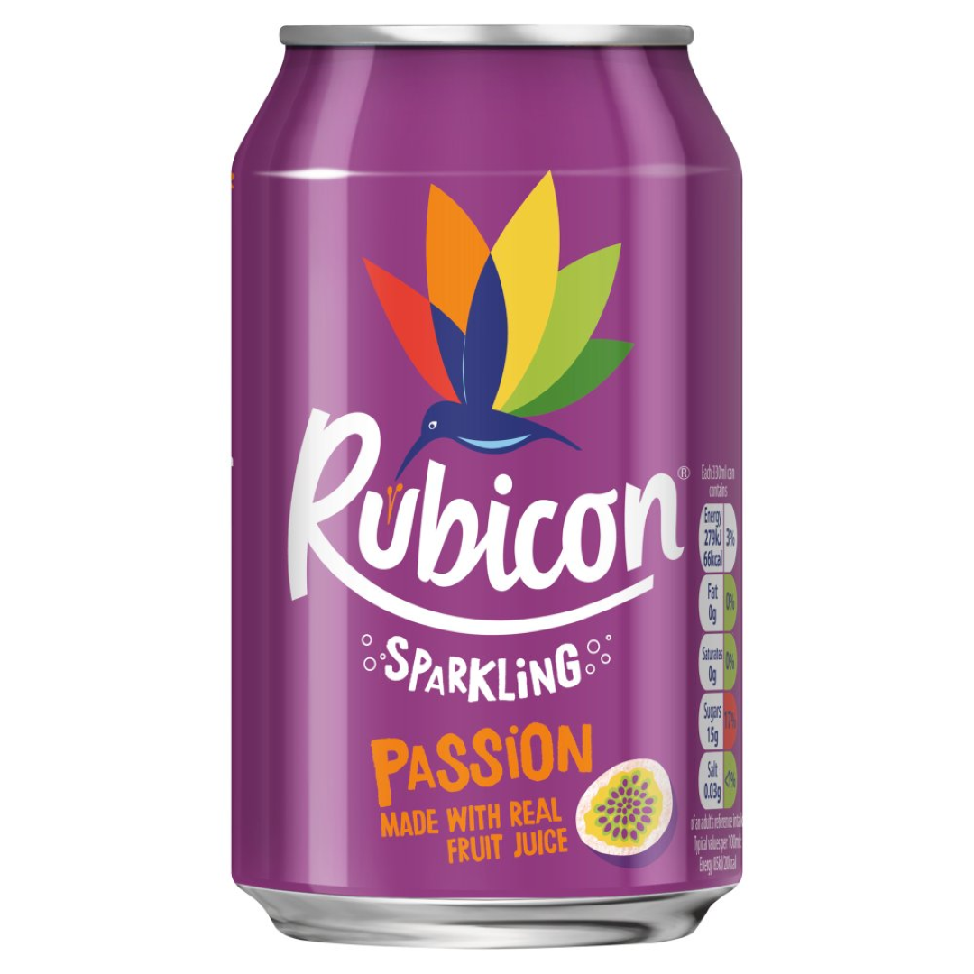 RUBICON SPARKLING PASSION JUICE 330ML